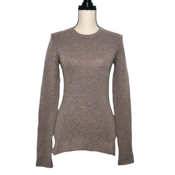 Inhabit Sweaters - SOLD INHABIT Light Brown Crew Neck Cashmere Sweater Size Large